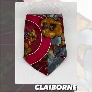 EUC Vintage Claiborne Floral Pattern Tie